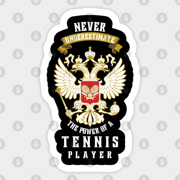 Power Of A Tennis Player Sticker by TopTennisMerch